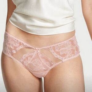 V.S. Very Sexy Sheer Lace Cheeky Panty (Pink/Peachy)-M